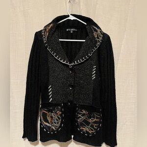 🖤 Sloni Wool Blend Shawl Collar Cardigan – Medium